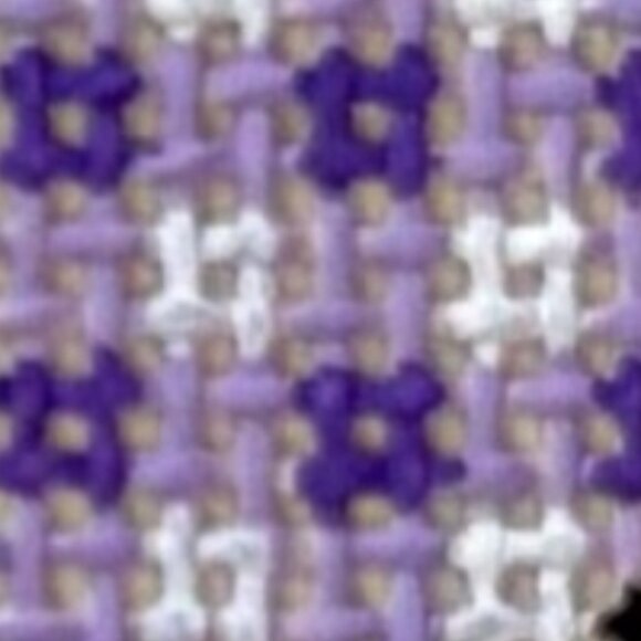 Gingham Butterfly Needlepoint Canvas - Picture 2 of 2